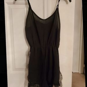 New black romper, size L (fits like M)